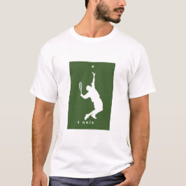 Jugador de tenis golpeando una camiseta