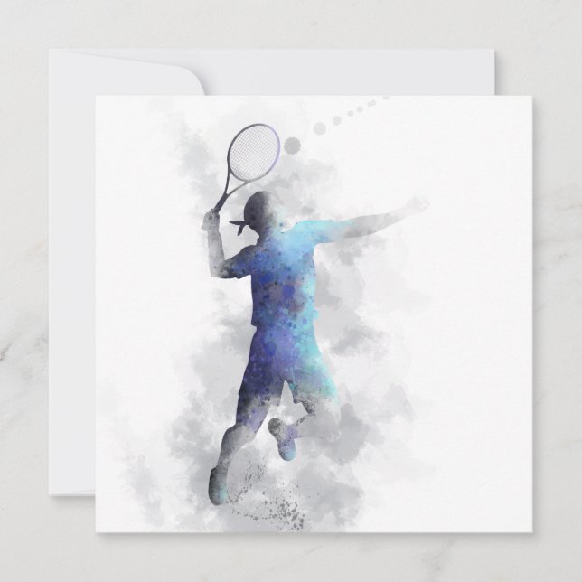 JUGADOR DE TENIS - Invitación (Anverso)
