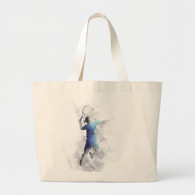 JUGADOR DE TENIS - la bolsa de asas (Frente)