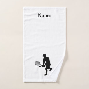 Jugador de tenis masculino Toalla de tela