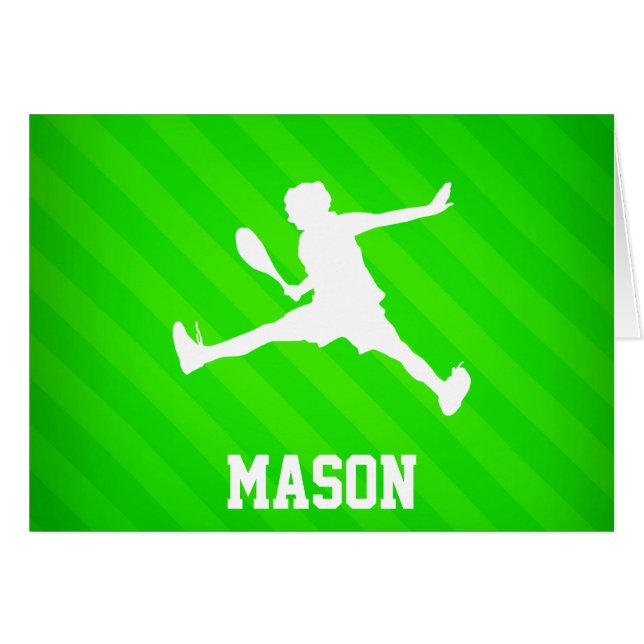 Jugador de tenis; Neon Green Stripes (Anverso (Horizontal))