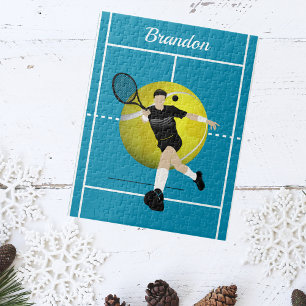 Jugador de tenis personalizado Jigsaw Puzzle