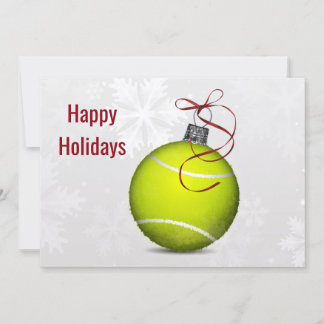 Jugador de tenis Tarjetas de felicitación Holiday