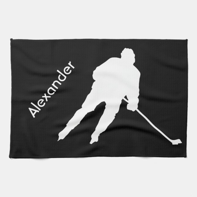 Jugador de toalla de patinaje de hockey sobre hiel (Horizontal)
