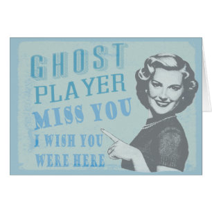 Jugador del fantasma de la mujer del vintage