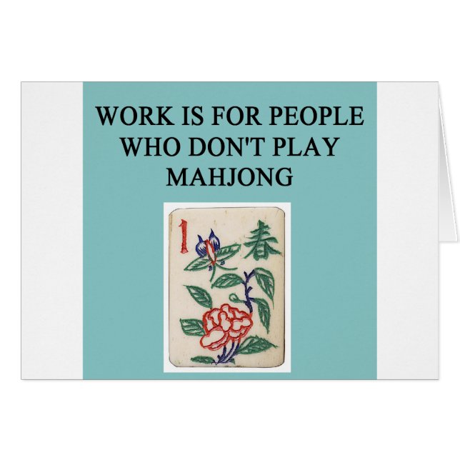 jugador del juego del mahjong (Anverso (Horizontal))