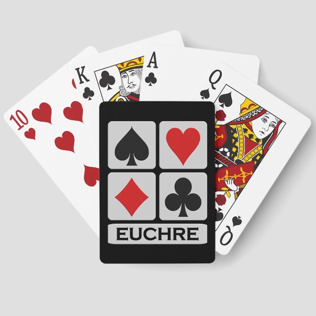 Jugador Euchre jugando cartas (Reverso )
