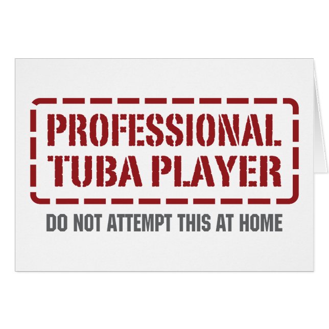 Jugador profesional de la tuba (Anverso (Horizontal))