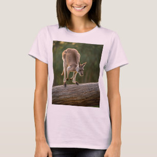 Jugador salto canguro en el diseño de camisetas de