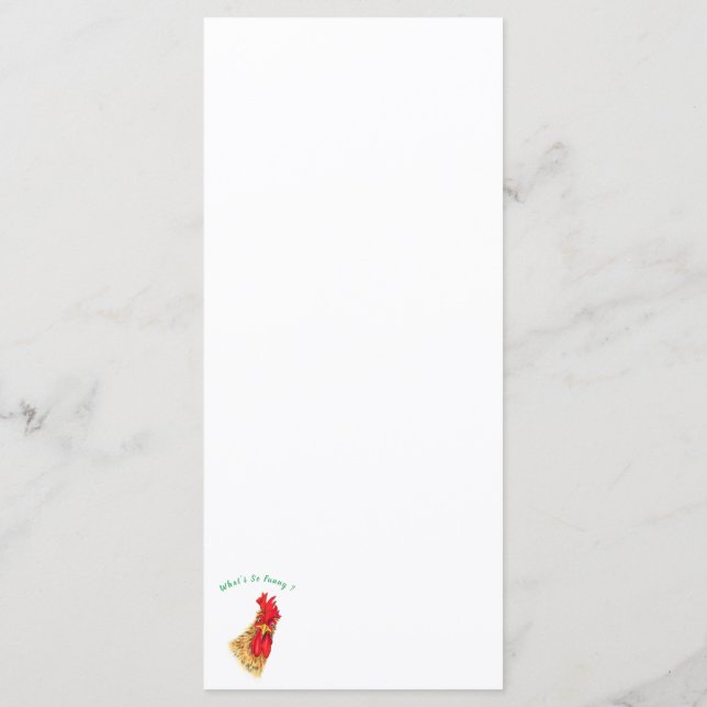 Jugador sorprendido menú de gallos Fun Farm (Reverso)