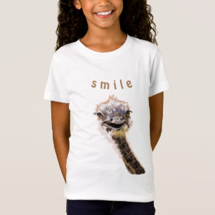 Jugadora camiseta Sonrisa alegre en avestruz