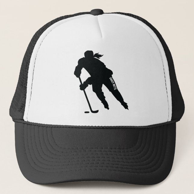 Jugadora de hockey sobre hielo femenina: Sombrero  (Anverso)