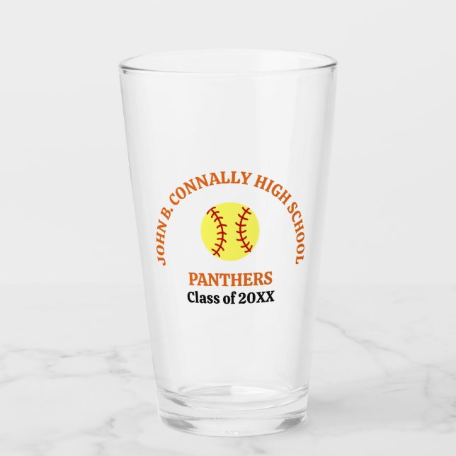 Jugadora de Softbol de Orange High School Personal (Anverso)