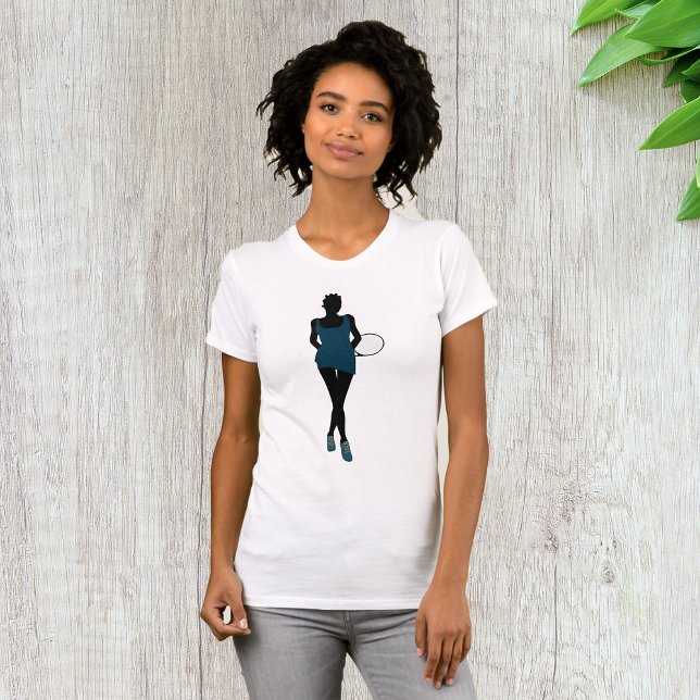 Jugadora De Tenis De Silhouette Camiseta (Subido por el creador)