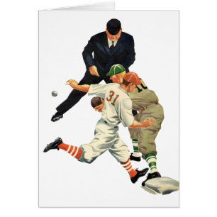 Jugadores de béisbol deportivo vintage seguros en