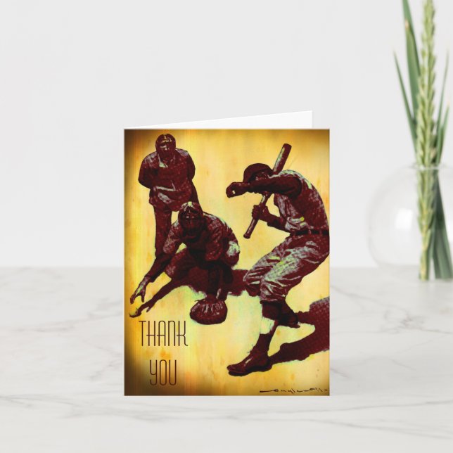 Jugadores De Béisbol Vintage Tarjeta De Nota (Anverso)
