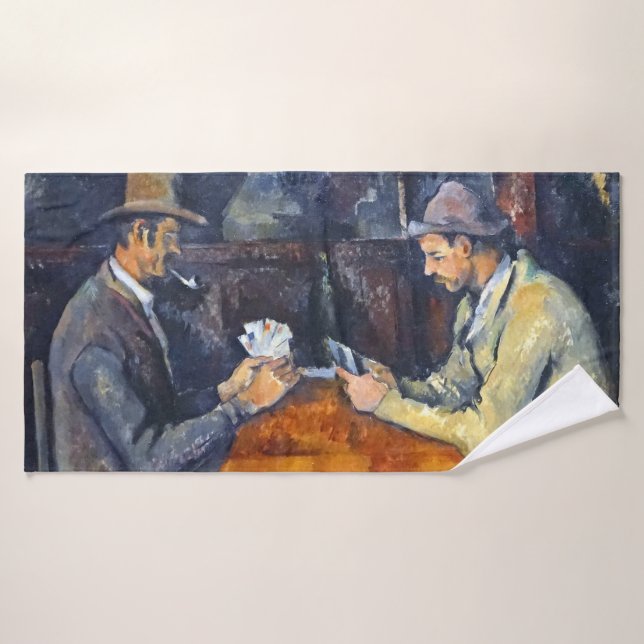 Jugadores de cartas, Cezanne (Toalla de baño)