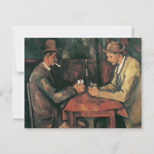 Jugadores de Cartas de Paul Cezanne, Arte Antiguo  (Anverso)