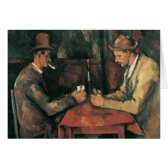Jugadores de cartas de Paul Cezanne, Bella Artes d (Anverso (Horizontal))