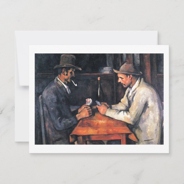 Jugadores de cartas Paul Cezanne Pinting Art Card (Anverso)
