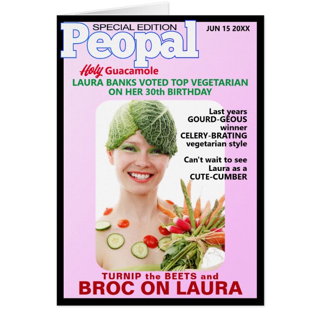 Jugadores de cumpleaños vegetarianos - parodias (Frente)