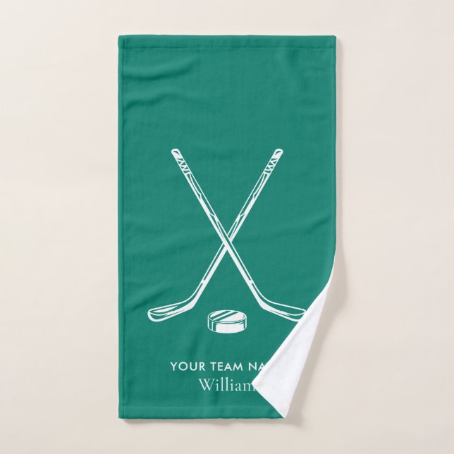 Jugadores de equipo de hockey sobre hielo personal (Toalla de mano)