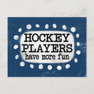 Jugadores de hockey tienen más tarjeta postal