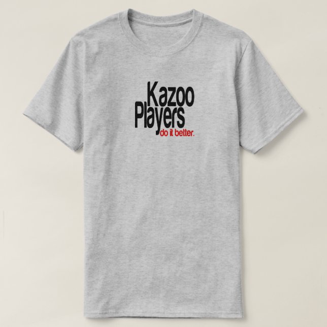Jugadores de Kazoo hacen mejor camiseta de Chiste (Diseño del anverso)