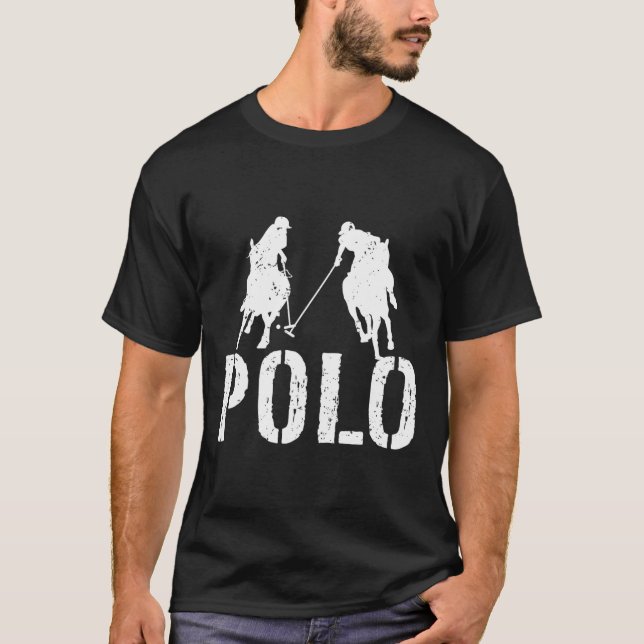 Jugadores De Polo A Caballo Montando A Caballo Spo (Anverso)