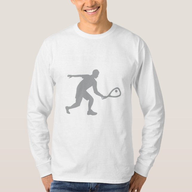 Jugadores De Squash Graciosos Excusa Camiseta (Anverso)