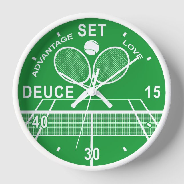 Jugadores De Tenis, Reloj De Tenis. (Anverso)