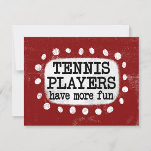 Jugadores de tenis tienen más tarjeta de saludo di