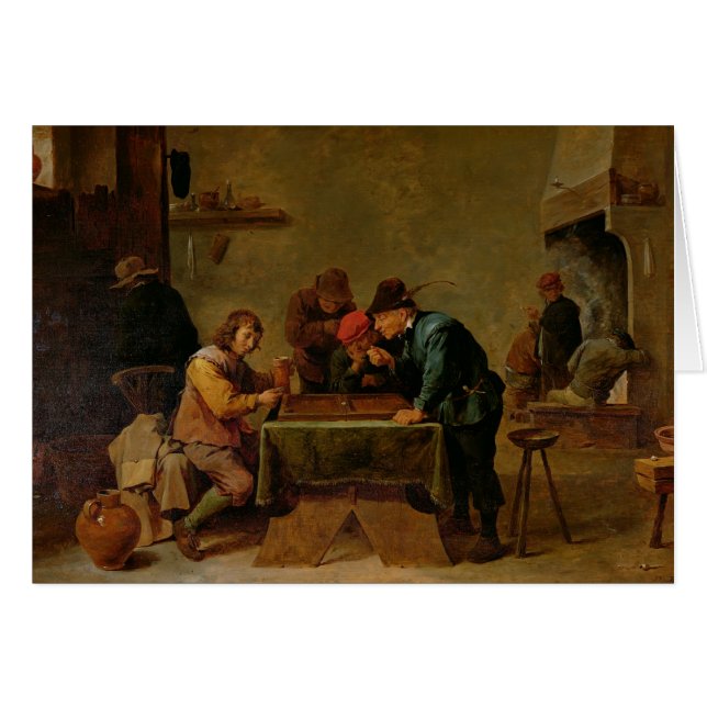 Jugadores del backgammon, c.1640-45 (Anverso (Horizontal))