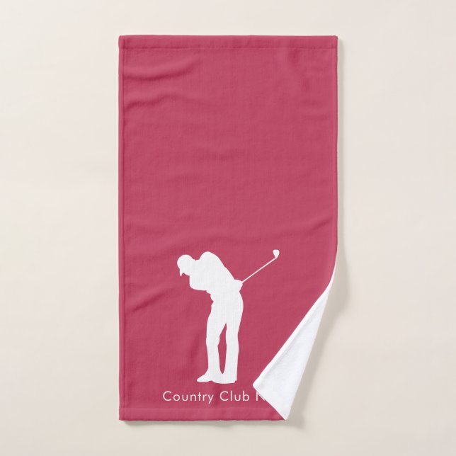 Jugadores del Golf Lover Country Club Keepsake Per (Toalla de mano)