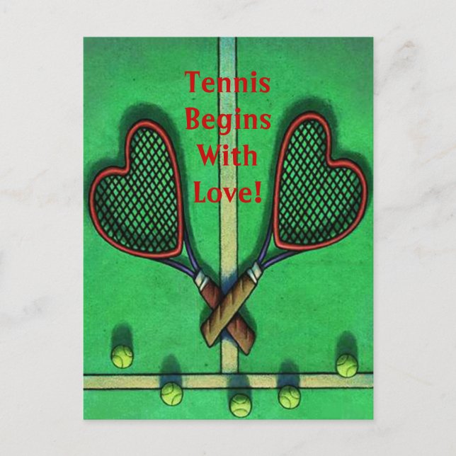 Jugadores Deportivos De Postales ¡El Tenis Comienz (Anverso)