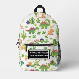 Jugadores Dinosaurios Imprimir Niños Mochila Impre