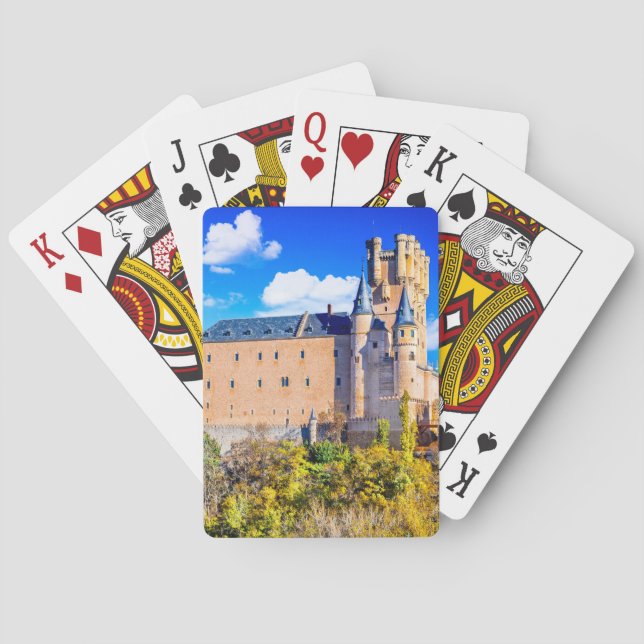 Jugando a las cartas castillo de Segovia (Reverso)