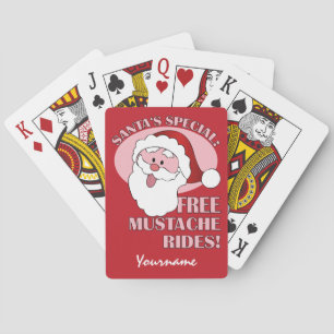 Jugando a las cartas del personalizado de Santa Mu