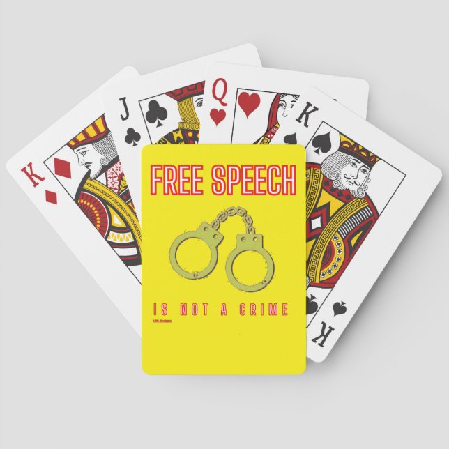 jugando a las cartas "LA LIBERTAD DE EXPRESIÓN NO  (Reverso)