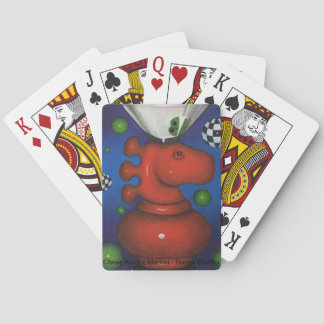 Jugando cartas ajedrez-caballero