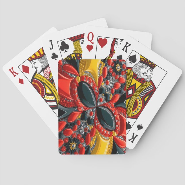 Jugando cartas con colores alemanes (Reverso)