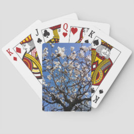 Jugando cartas con foto de naturaleza de bonito