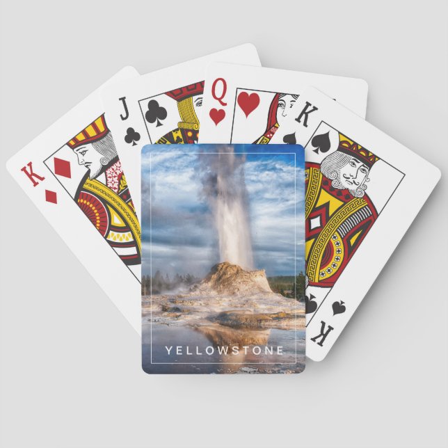 Jugando cartas Yellowstone Geyser (Reverso)