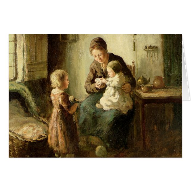 Jugando con el bebé, siglo XIX (Anverso (Horizontal))