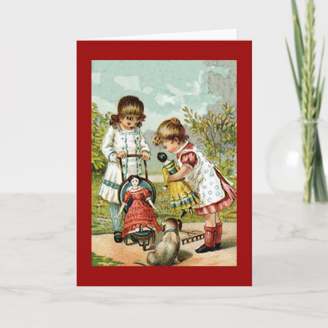 Jugando con la tarjeta de muñecas (Anverso)