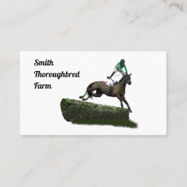 Jugando Jockey De Caballo En Tarjetas De Negocios