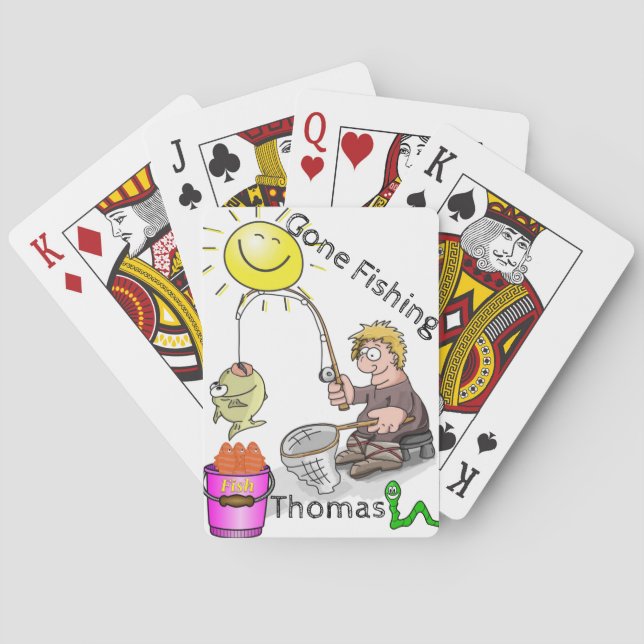 Jugando la cubierta de la carta Pescador Pescador  (Reverso)