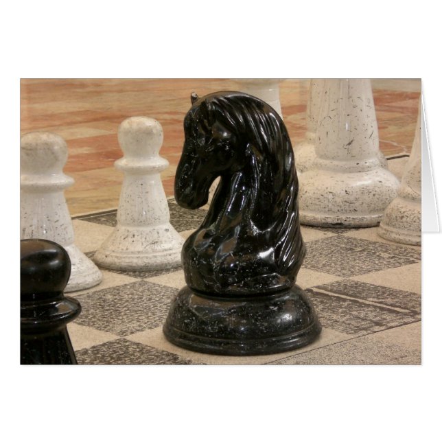 Jugando un juego de ajedrez (Anverso (Horizontal))