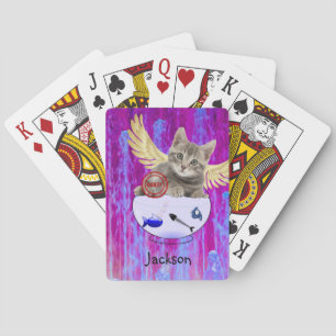 Jugar a la carta Deck Kitten Fish Bones Culpables