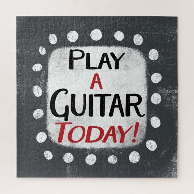 Jugar a la guitarra hoy rompecabezas (Vertical)